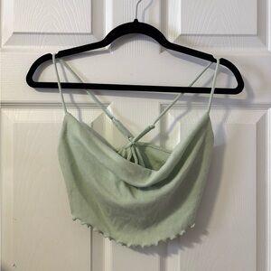 Urban Outfitters Mint Green Cowl Neck Tank Top